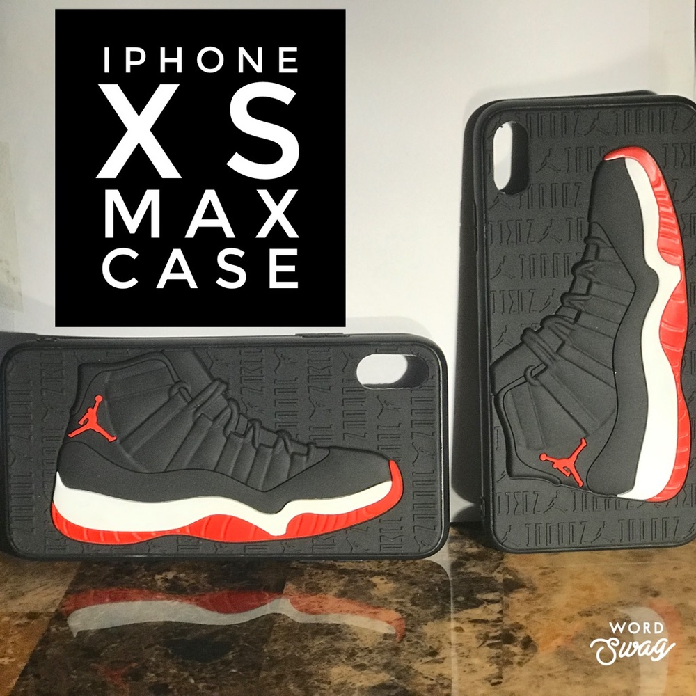 Iphone X/Xs Max Designer Basketball Case Black/Red